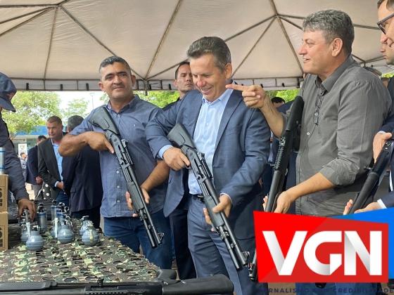 Mauro revelou que nos próximos meses devem chegar 6 mil pistolas Glock para a Polícia Militar