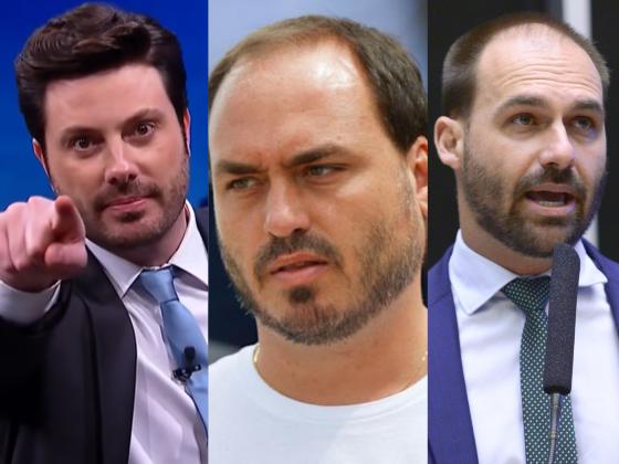 Danilo Gentili detona Eduardo e Carlos Bolsonaro