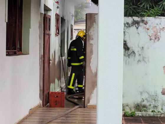 Incêndio ao lado do hospital ortopédico