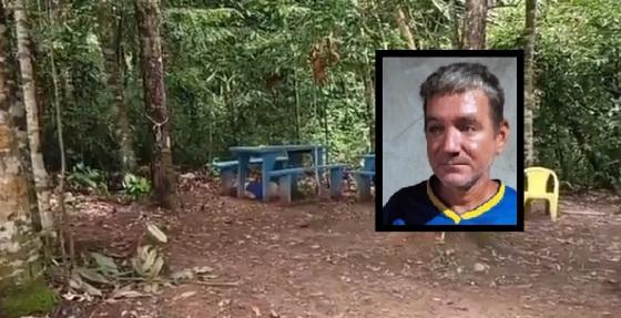 Corpo de homem é encontrado em região de mata fechada.