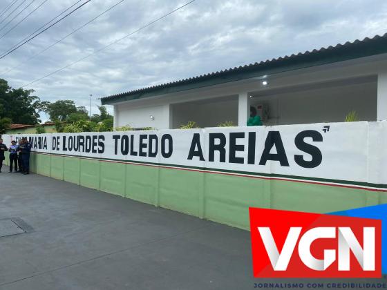 Entrega da reforma e ampliação da EMEB Maria de Lourdes Toledo Areias