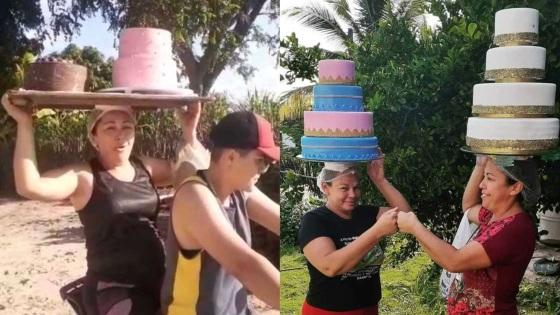  Cearense conta com ajuda de filha e amiga para produzir e entregar bolos.