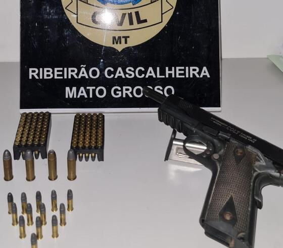 Secretário é preso após ser flagrado armado dentro de veículo da Prefeitura de MT.
