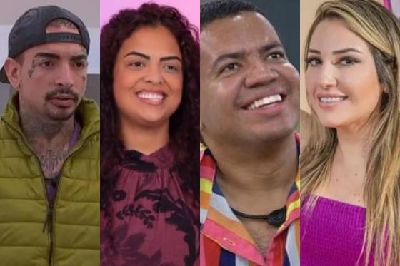 Amanda, MC Guimê, Paula e Bruno estão no quarto Paredão do BBB 23