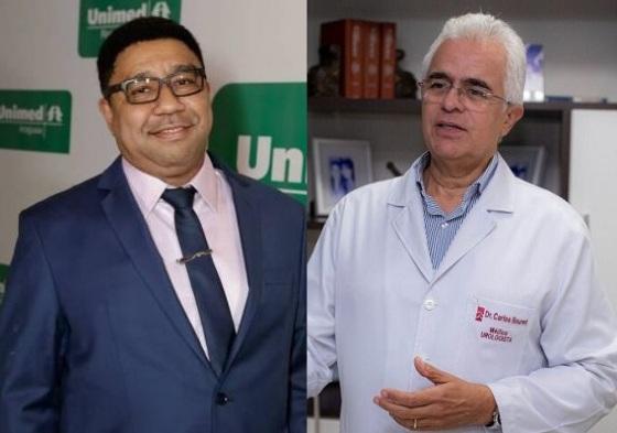 Eleição da Unimed: Dr. Rubens Carlos de Oliveira Jr (Chapa 1) e o médico Carlos Bouret (Chapa 2)