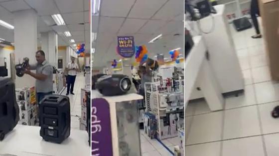 Homem faz quebra-quebra em loja por não conseguir trocar produto 