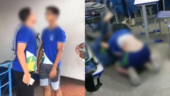 Duas brigas aconteceram dia 18 de fevereiro deste ano, já outros dois vídeos são de dezembro de 2022