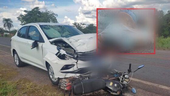 Carro em alta velocidade mata idoso que tentava deixar o acostamento em Nossa Senhora do Livramento 