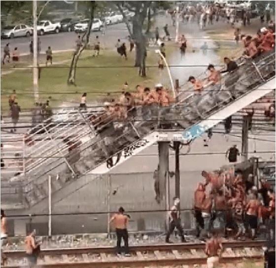 Briga de organizadas tomaram conta das imediações do Maracanã antes do último Flamengo x Vasco.