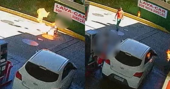 Frentista joga gasolina e ateia fogo em cliente após discussão