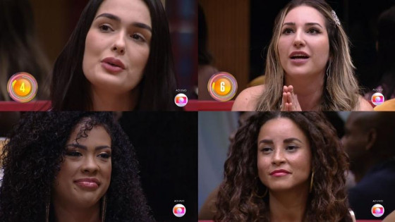 Amanda, Domitila, Larissa e Marvvila estão no paredão do 'BBB 23'