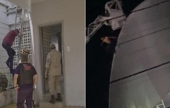 Homem tenta suicídio pela segunda vez ao se jogar do telhado de quadra de esportes em Cuiabá