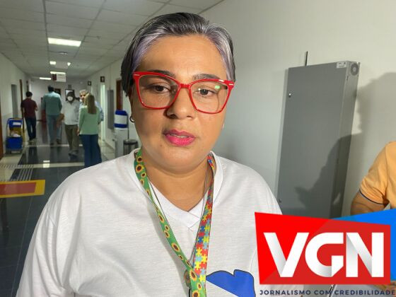 Representante do grupo de mães com deficiência, Carol Meirelles