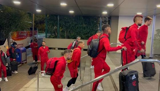 Flamengo em chegada a Quito, no Equador, para estreia na Libertadores.