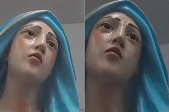 Fiéis relatam ver Nossa Senhora chorando em Igreja 