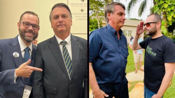 Jair Bolsonaro e Jorge Seif Júnior