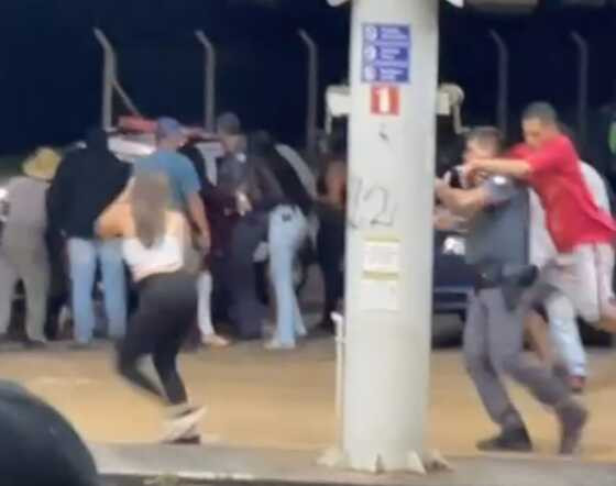 Polícia Militar é agredido violentamente durante abordagem