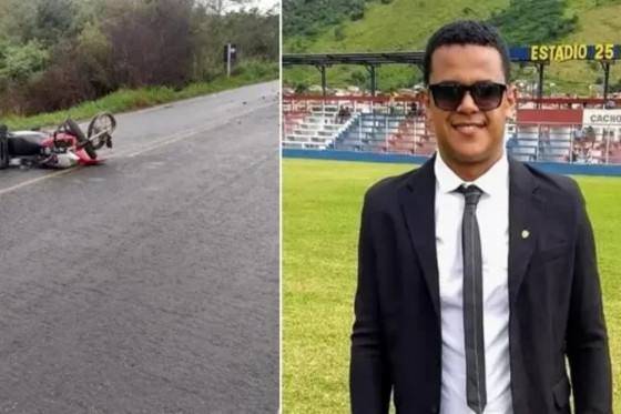 Árbitro de futebol morre em colisão de motos no interior da Bahia