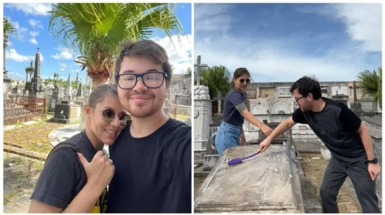 Influencer da morte, conheça a limpadora de túmulos que bombou no tiktok.