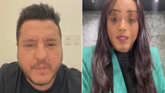 Após fala transfóbica, Bruno, da dupla com Marrone, pede desculpas à repórter.