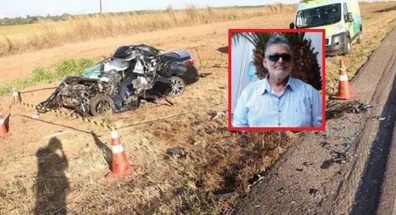 Idoso morre em acidente envolvendo veículo de passeio e carreta na BR-163