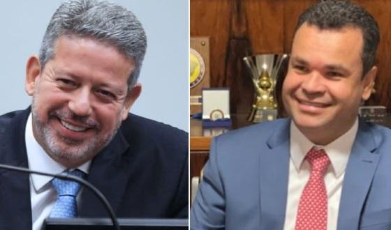 Presidente da Câmara dos Deputados, Arthur Lira (esquerda) e o ex-assessor de Lira, Luciano Cavalcante
