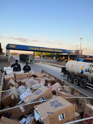 Carga havia sido carregada no Paraná e iria para Cuiabá