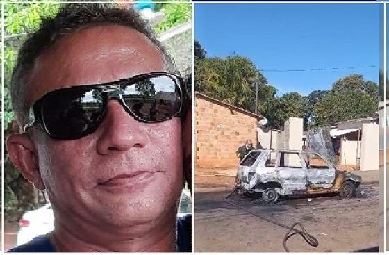 Homem morre carbonizado dentro de veículo em Poconé/MT; suspeita de suicídio