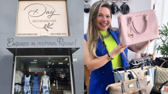 Daiane seguiu com o conceito de Brechó Boutique, onde revende e vende peças populares, de marca e de luxo por um preço acessível ao consumidor