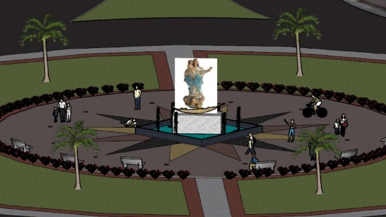 A praça é uma homenagem à santa padroeira da cidade de Várzea Grande: “Nossa Senhora da Guia”