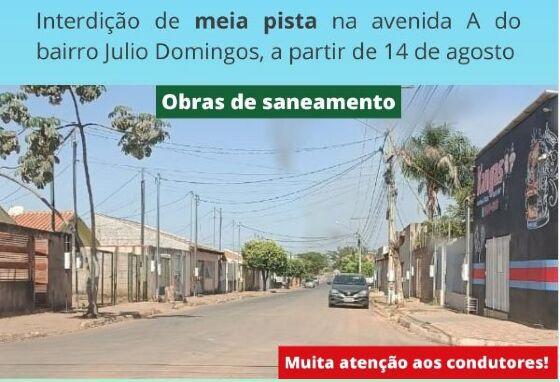 Rua de VG será interditada na próxima segunda (14) para obras de saneamento 