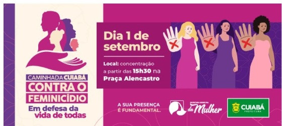 Márcia Pinheiro convida população para caminhada contra violência doméstica nesta sexta (1º)