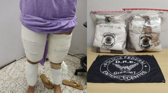 Polícia Federal prende duas mulheres com mais de 10 quilos de cocaína no aeroporto de Cuiabá