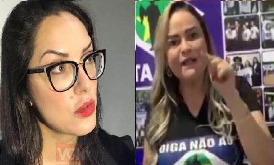 Deputada Janaina Riva (direita) e Nilma Silva (esquerda)