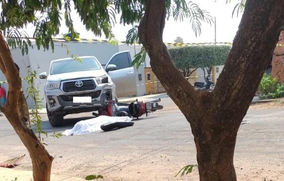 Adolescente morre em acidente entre moto e caminhonete em MT