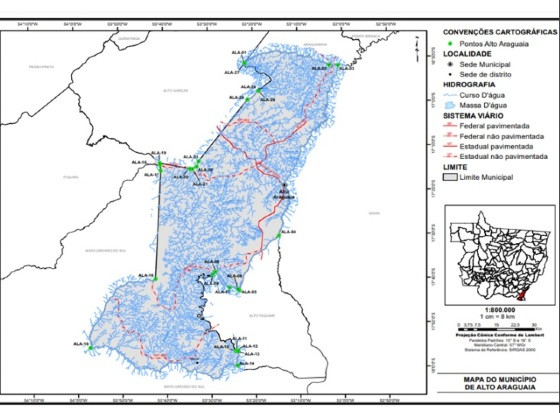 Em MT, lei estabelece limites territoriais dos municípios de Alto Araguaia e Alto Taquari 