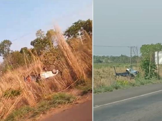 Uma das vítimas foi encaminhada pelo helicóptero da PM  ao Hospital Municipal de Cuiabá 