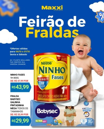 As ofertas estarão disponíveis na unidade localizada na avenida Filinto Muller, número 746, no Centro da cidade.