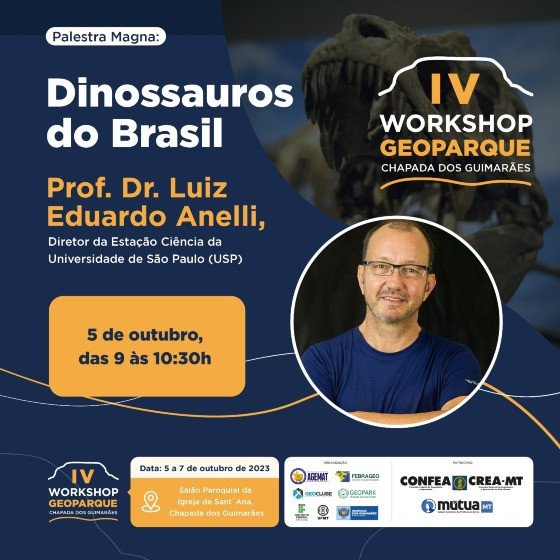 Dinossauros em Chapada dos Guimarães – Evento realiza palestra sobre o passado pré-histórico 