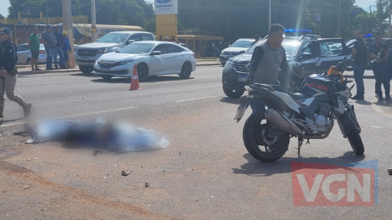 Motociclista morre após bater na lateral de um caminhão na BR-364 em Cuiabá