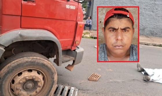 Apoiado em estrutura de caminhão, homem cai e morre atropelado em Cuiabá 