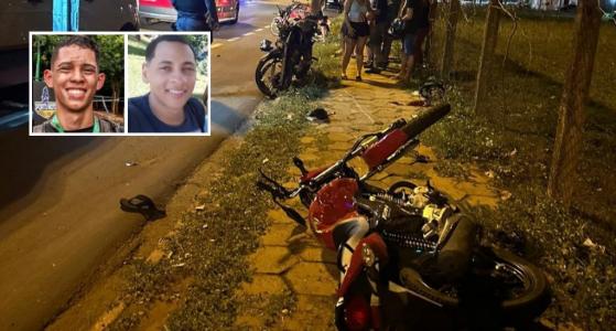 Dois jovens morrem em acidente entre motos em MT