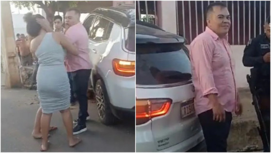 Delegado é flagrado dando tapa no rosto de mulher após se envolver em acidente