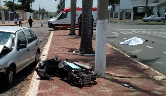 Motorista fura preferencial, causa acidente e morte de motociclista 