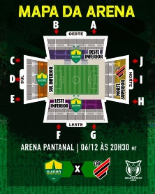 Ingressos Cuiabá e Athletico-PR