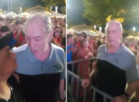 Ciro Gomes agride jovem com tapa no rosto após provocação durante show.