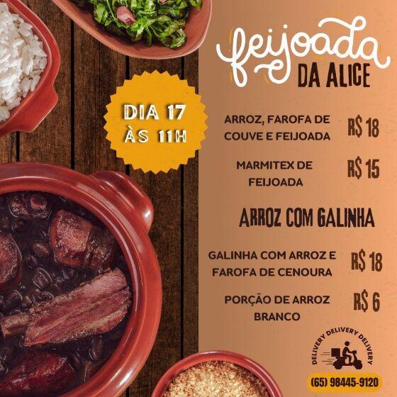 Dona Alice; feijoada; arrecadar; fundos; arrumar telhado; residência; São Mateus; Várzea Grande; VGN