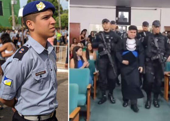 Jovem que perdeu o pai se emociona com homenagem do Bope em sua formatura