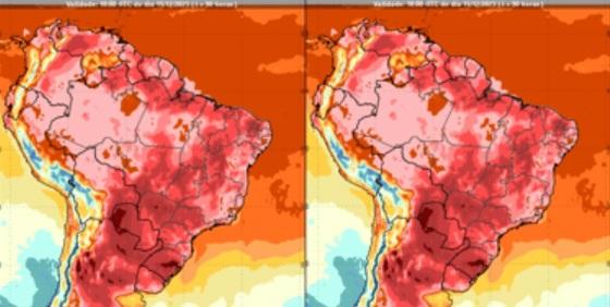 As temperaturas podem passar de 40°C 