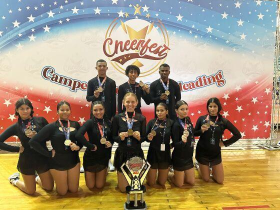 Ginastas de escola de VG conquistam 1º lugar no Campeonato Cheerfest em SP